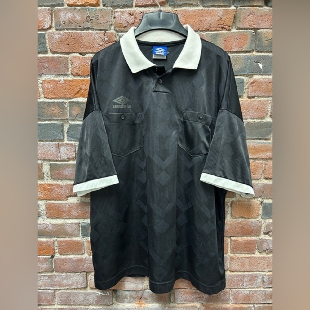 Vintage Umbro 90s Soccer Referee Jersey XL